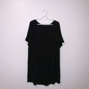 Black Stars Above Nightgown with pocket detailing